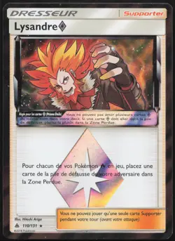 Carte Pokemon Lysandre Prisme Etoile 110/131 Lumiere Interdite HOLO Francais - Image 1