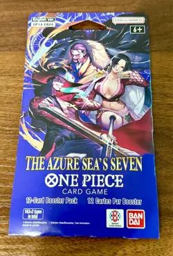 (HEAVY) 37.79g One Piece OP14 The Azure Sea’s Seven Sleeved Booster Pack - Image 3