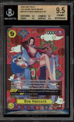 One Piece CCG Boa Hancock Azure Sea's Seven SP OP14-112 BGS 9.5 - Image 1