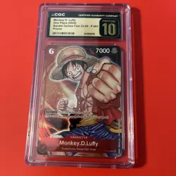 One Piece Monkey.D.Luffy P-001 Promo Bandai Games Fest 23-24 — CGC 10 Pristine - Image 1