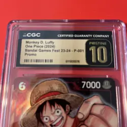 One Piece Monkey.D.Luffy P-001 Promo Bandai Games Fest 23-24 — CGC 10 Pristine - Image 2