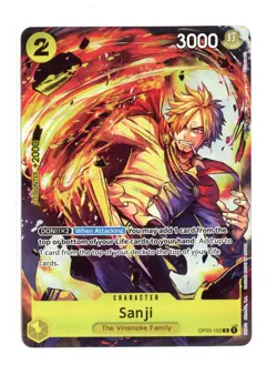 Sanji Premium Collection BANDAI Fest. 23-24 OP03-102 R Foil One Piece Promo NM - Image 1