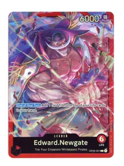Edward.Newgate OP02-001 L Foil One Piece Starter Deck 15: RED Edward.Newgate NM - Image 1