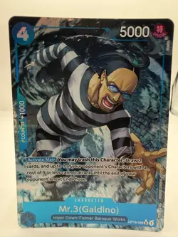 Mr.3(Galdino) (056) (Alternate Art) OP16-056 The Time of Battle One Piece CCG SR - Image 1