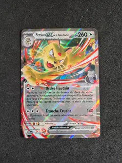 Carte Pokemon PERSIAN Ex de la Team Rocket 150/182 EV10 DRI FR NEUF - Image 1