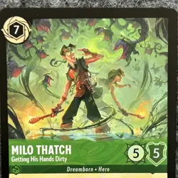 Disney Lorcana Wilds Unknown Milo Thatch 82/204 Super Rare - Image 3