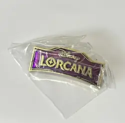 *NEW* Disney Lorcana Pin Organized Play Promotial Item Purple / Amethyst Logo - Image 1
