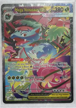 Pokemon TCG MEG Holo Full Art 3-Card Lot Bulbasaur/Ivysaur/Mega Venusaur ex - Image 2