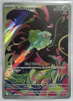 Pokemon TCG MEG Holo Full Art 3-Card Lot Bulbasaur/Ivysaur/Mega Venusaur ex - Image 4
