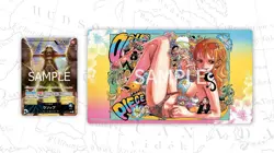ONE PIECE Card Game Official Playmat Limited Edition Vol. 3 Nami w/ Usopp Promo - Image 3