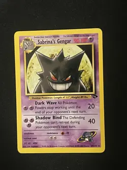 Pokemon Card Sabrina's Gengar 29/132 Gym Challenge Rare Unlimited (LP) - Image 1