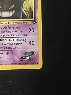 Pokemon Card Sabrina's Gengar 29/132 Gym Challenge Rare Unlimited (LP) - Image 2