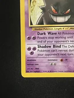 Pokemon Card Sabrina's Gengar 29/132 Gym Challenge Rare Unlimited (LP) - Image 3