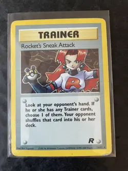 Pokemon TCG - Rocket's Sneak Attack 16/82 Rocket Set Holo Card - Used Condition - Image 1