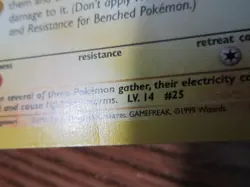 PIKACHU POKEMON CARD 1ST EDITION 60/64 JUNGLE NON HOLO LIGHTLY PLAYED EX+ - Image 4