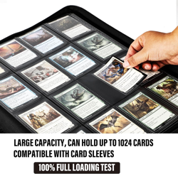 Premium 1000+ Pockets Card Binder, 16-Pocket Ringless Trading Card Album Folder - Image 2