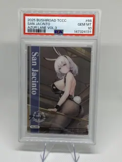 2025 BUSHIROAD TRADING CARD CLEAR AZUR LANE VOL.3 SAN JACINTO PSA 10 - Image 3