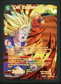 Dragon Ball Super CCG Cell, Explosive Terror BT26-111 SPR Foil Anime Card - Image 1