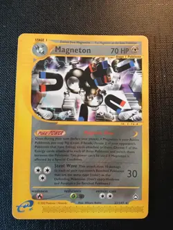 Aquapolis Magneton Old Pokemon Card 2002 22/147 - Image 1