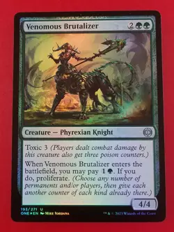 1x Venomous Brutalizer | FOIL | Phyrexia: All Will Be One | MTG Magic Cards - Image 1