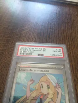 Pokemon TCG Lillie's Determination Card 169/132 Mega Evolution PSA 10 - Image 2