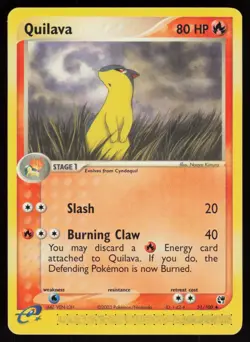 E-Reader Quilava 51/100 Sandstorm Pokemon TCG Card - Image 1