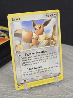 Pokemon Card TCG Eevee 63/100 Common Sandstorm eReader Non Holo Vintage 2003 - Image 1