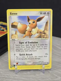 Pokemon Card TCG Eevee 63/100 Common Sandstorm eReader Non Holo Vintage 2003 - Image 3