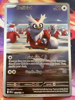 Delibird -152/132 - Mega Evolution- Holo- Illustration Rare - Pokemon Card -NM - Image 1