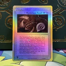 Mysterious Fossil Trainer 91/100 Reverse Holo EX Sandstorm Pokemon Card LP - Image 1