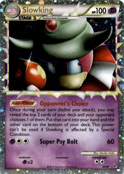 (110082) SLOWKING PRIME 85/90 Ultra Rare Holo HGSS Undaunted Pokemon Card - Image 2