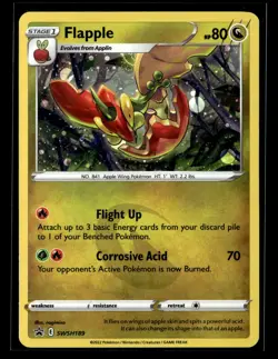 Flapple SWSH189 Holo SWSH: Sword & Shield Promo Cards NM - Image 1