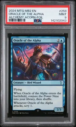 Oracle of the Alpha 259 Mystery Booster 2 (MB2) [Foil] PSA 9 - Image 1