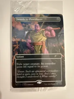 Magic the Gathering 🔥 PSA Magazine Promo 🔥 Swords to Plowshares Thanos - Image 1