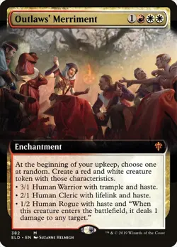 Outlaws' Merriment [BORDERLESS] ~ MTG ~ Throne of Eldraine ~ Mythic (NM/M) - Image 1