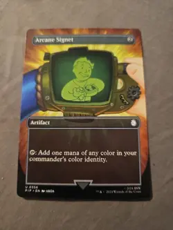 MTG Arcane Signet (Borderless) Universes Beyond: Fallout Non-foil U 0356 - Image 1