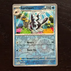 Lumineon 036/142 Pokemon Stellar Crown SV07 Reverse Holo Uncommon NM - Image 1