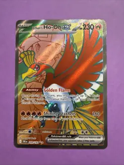 ETHAN'S HO-OH EX 209/182 ULTRA RARE DESTINED RIVALS POKEMON NEAR MINT - Image 1