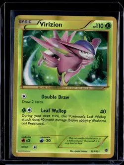 Pokemon Plasma Blast Virizion (Secret) Holo 103/101 - Image 1