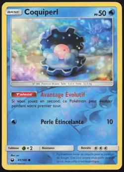 Carte Pokemon Coquiperl 41/168 Tempete Celeste REVERSE Francais - Image 1