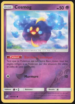 Carte Pokemon Cosmog 69/181 Duo de Choc REVERSE Francais - Image 1