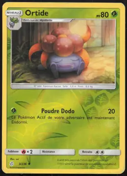 Carte Pokemon Ortide 3/236 Eclipse Cosmique REVERSE Francais - Image 1