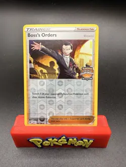 Pokemon Boss's Orders 154/192 Regional Championships STAFF Promo Rev Holo NM!! - Image 1