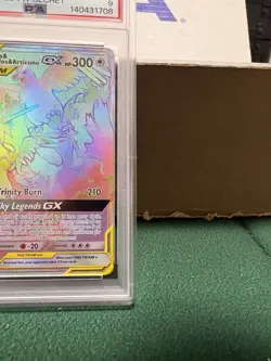 Pokemon TCG: Moltres/Zapdos/Articuno GX 2019 Hidden Fates #69/68 Secret, PSA 9 - Image 4