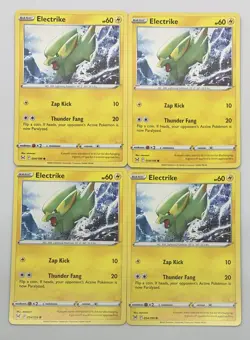 POKEMON TCG LOST ORIGIN Electrike x4 4x Common Playset #054/196 Pack Fresh NM! - Image 1