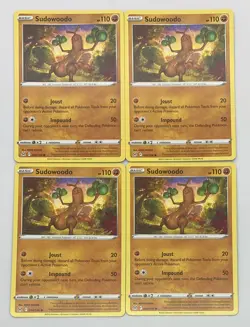 POKEMON TCG LOST ORIGIN Sudowoodo x4 4x Common Playset #094/196 Pack Fresh NM! - Image 1