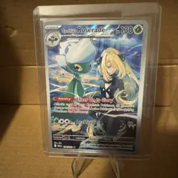 Pokemon TCG Cynthias Roserade Illustration Rare SV10: Destined Rivals 184/182 NM - Image 1