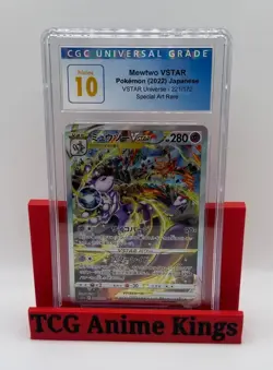 CGC Pristine 10 Mewtwo VSTAR SAR 221/172 - S12a VSTAR Universe Japanese Pokemon - Image 1