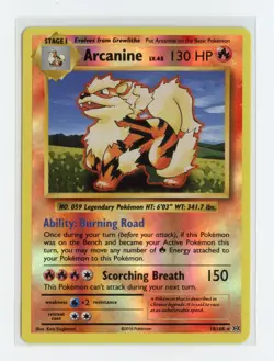 Arcanine 18/108 Rare Reverse Holo XY - Evolutions Pokemon LP - Image 1