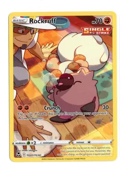 Rockruff TG07/TG30 Ultra Rare Holo Silver Tempest Trainer Gallery Pokemon LP - Image 1